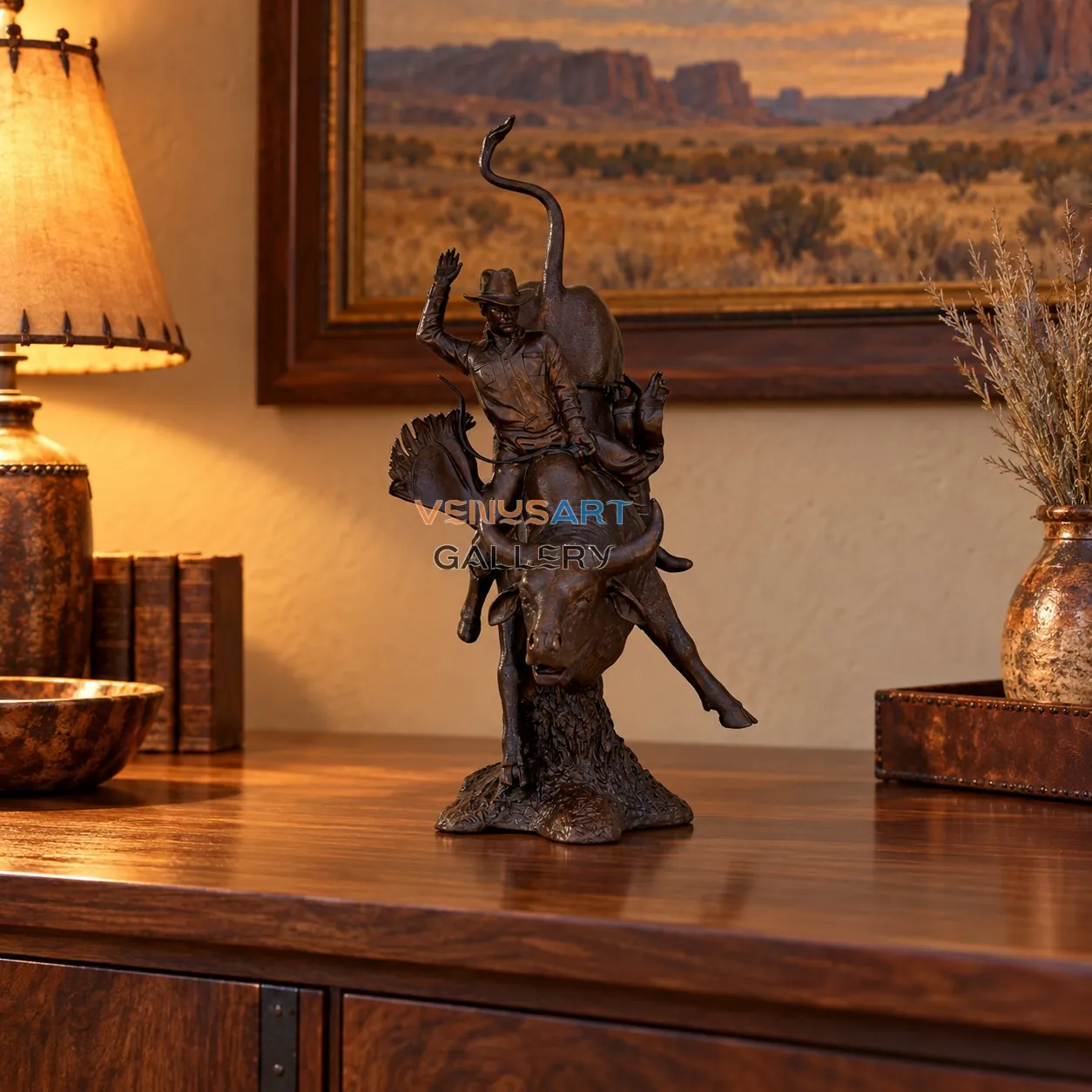 Bull Rider Sculpture — placement concept, not an installed project