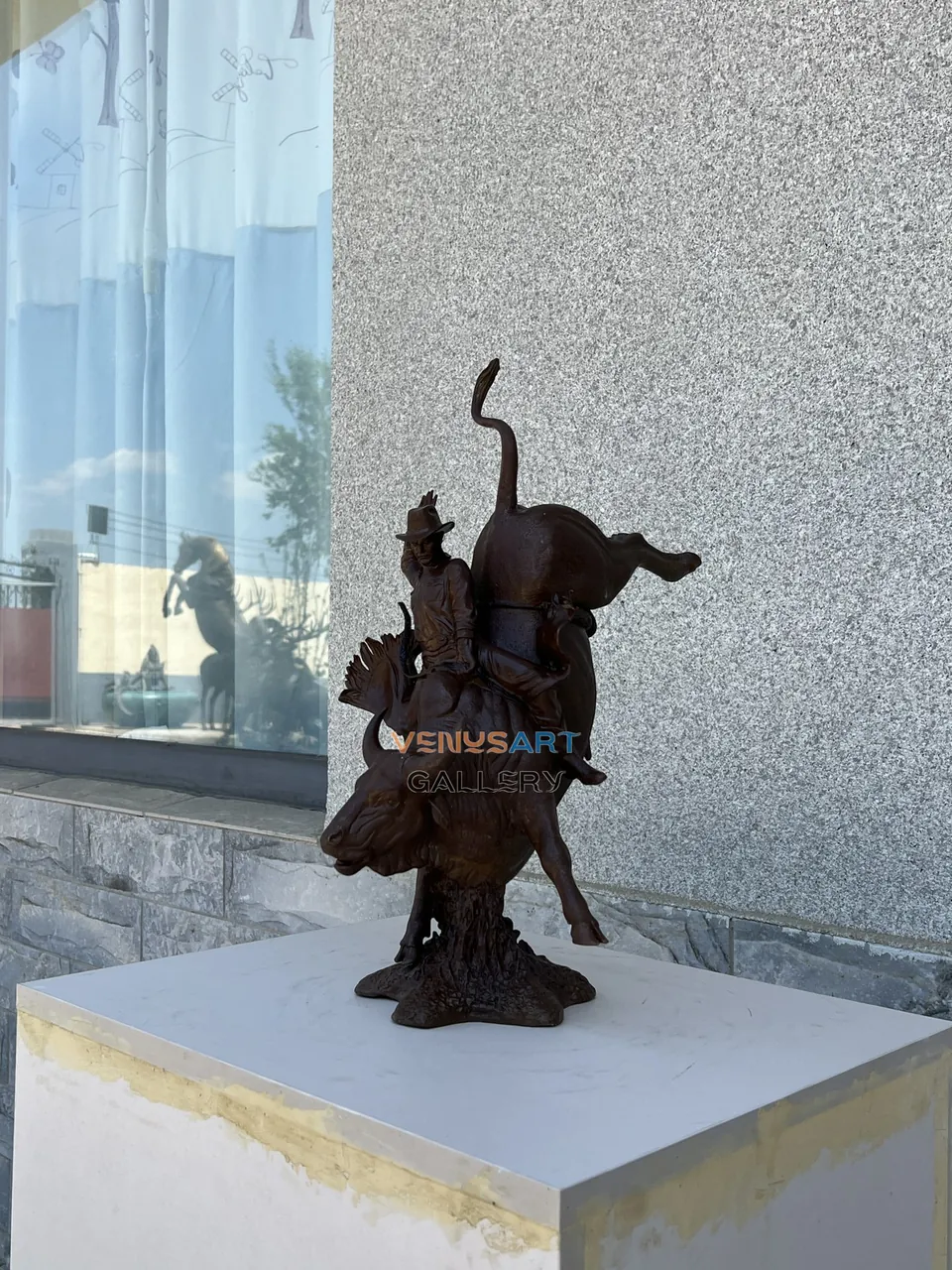 Bull Rider Sculpture — product photograph 2 showing the reference form and finish