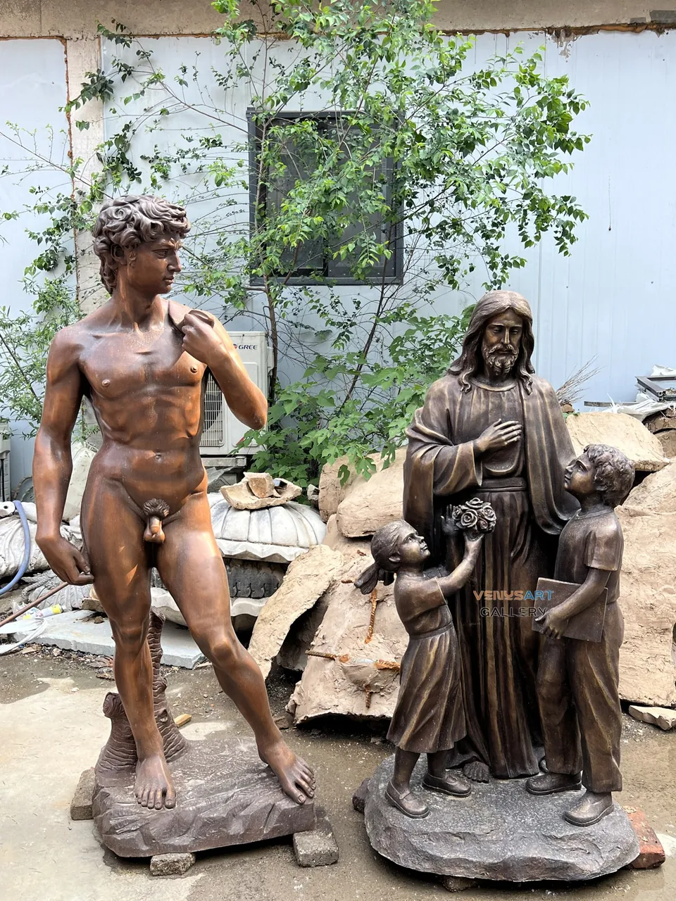 Jesus with Children Sculpture — product photograph 3 showing the reference form and finish
