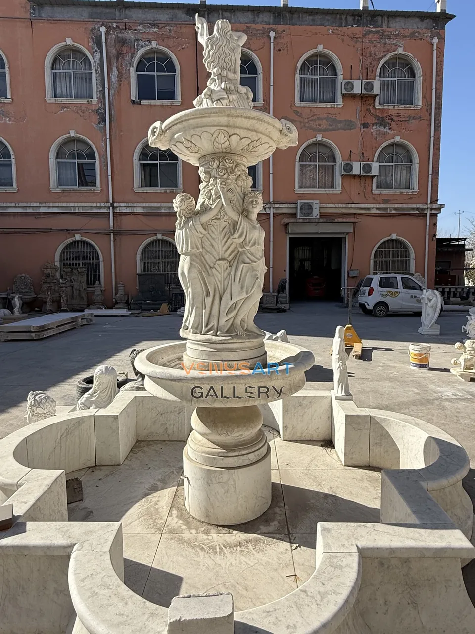 Shell Back Figural Two Tier Fountain — product photograph 1 showing the reference form and finish