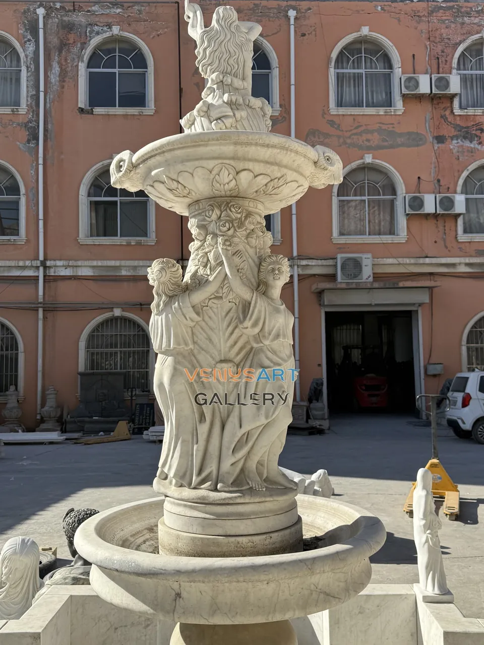 Shell Back Figural Two Tier Fountain — product photograph 2 showing the reference form and finish