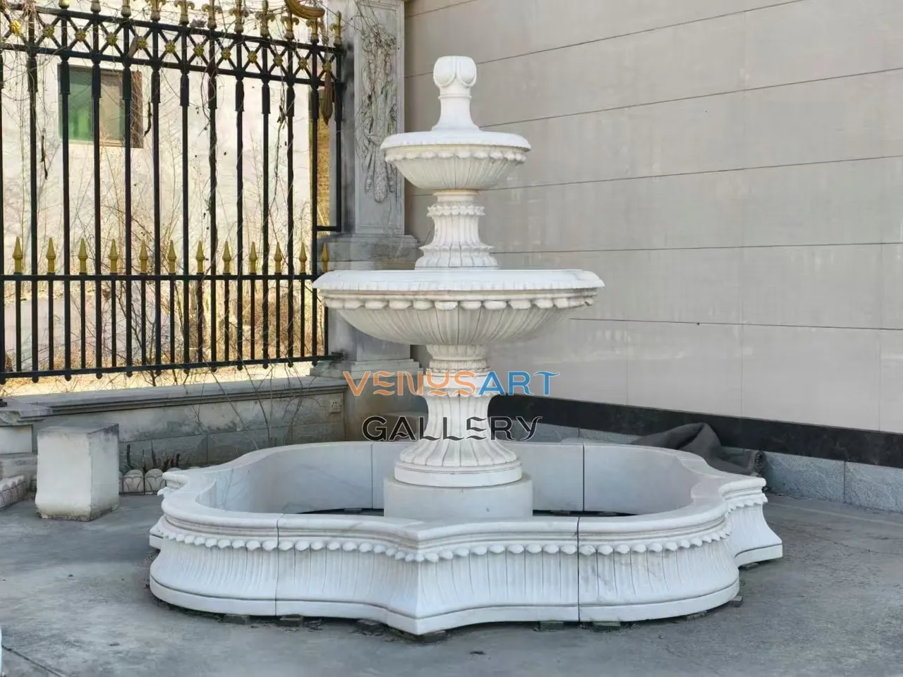 Shell Pattern Three Tier Fountain — product photograph 1 showing the reference form and finish