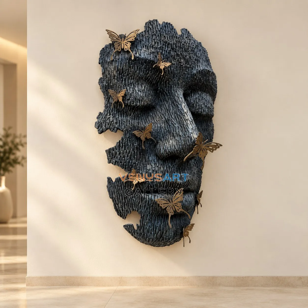 Butterfly Face Wall Sculpture
