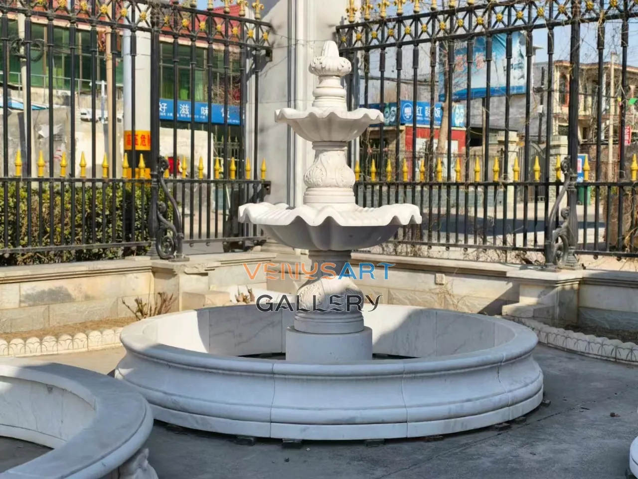 Shell Pattern Three Tier Fountain — product photograph 2 showing the reference form and finish