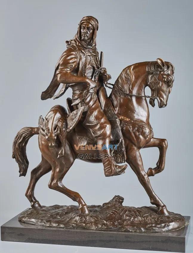 Headscarf Equestrian Rider Sculpture — product photograph 1 showing the reference form and finish