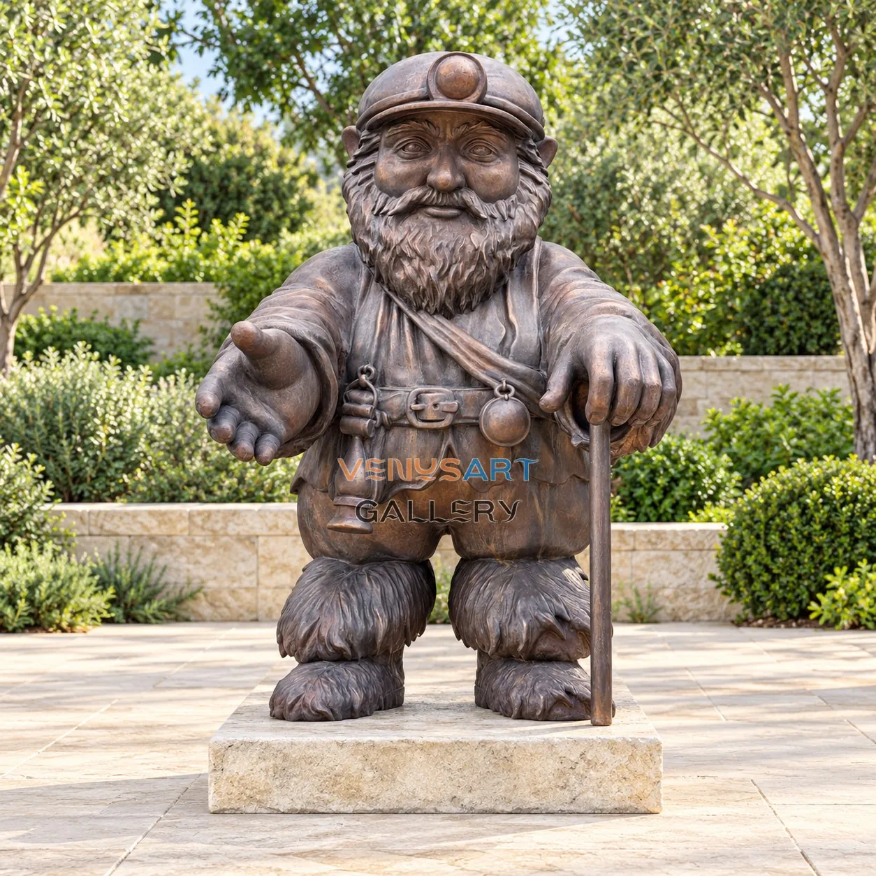 Personnage de mineur pour jardin