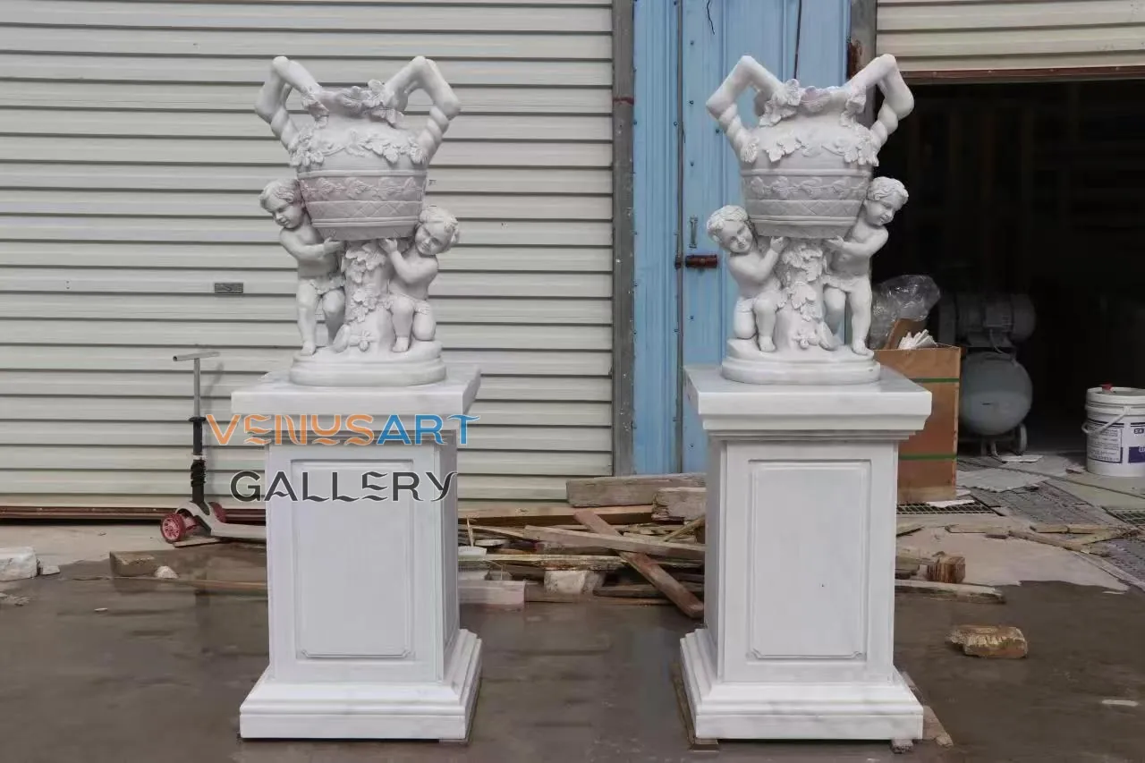 Child Support Decorative Urn Pair — product photograph 1 showing the reference form and finish