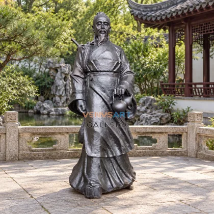 Classical Robed Gentleman Sculpture