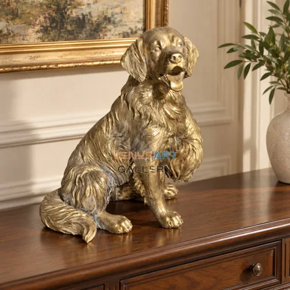 Seated Dog Figurine with Long Ears