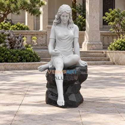 Seated Woman with Long Hair