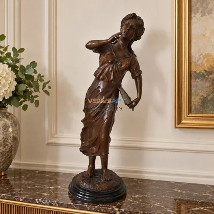 Woman Holding a Violin