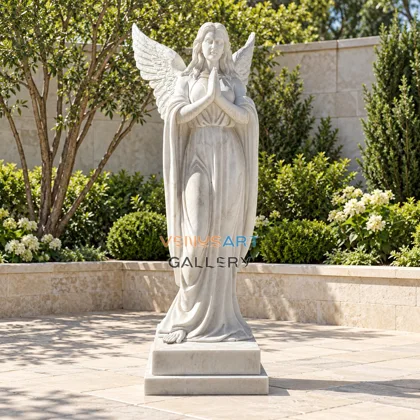 Praying Angel with Long Wings