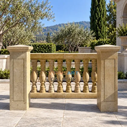 Warm Stone Straight Balustrade