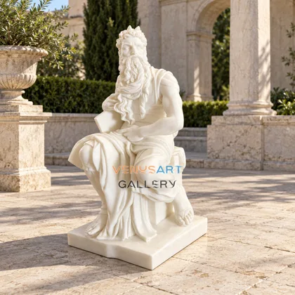 Seated Bearded Draped Figure
