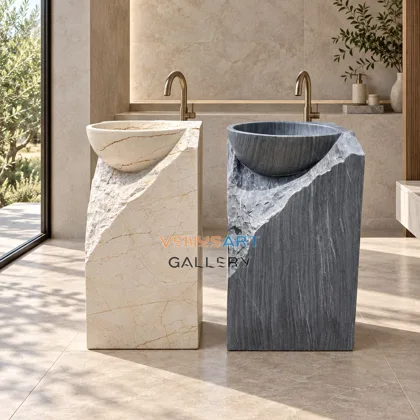 Pedestal Stone Washbasin Collection