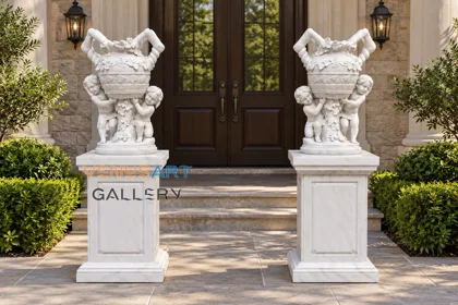 Child Support Decorative Urn Pair