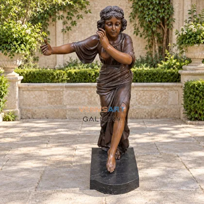 Classical Woman with Extended Arm Sculpture