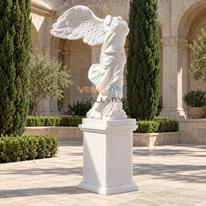 Winged Victory Marble Statue