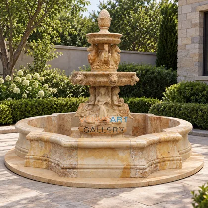 Warm Stone Three Tier Fountain